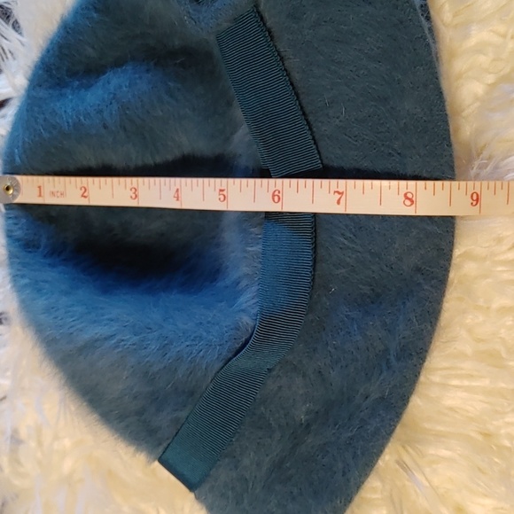 Women's Vintage Blue Angora Kangol Bucket Hat - Picture 12 of 12